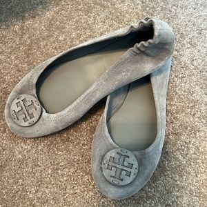 Tory Burch Suede Flats - size 7.5. Never worn